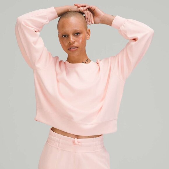 Lululemon | Perfectly Oversized Cropped Crew Softstreme Size (See Measurements) - Picture 1 of 6